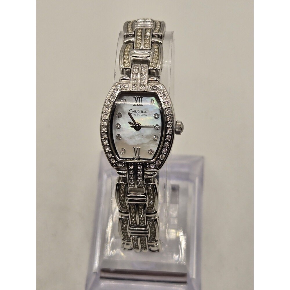 Caravelle by Bulova Silver Tone Ladies' Watch. 2007. 6.75" Band. New Batt.